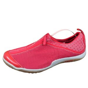 Merrell Lorelei Zip Women Casual Shoe Size 8.5 Everyday Walking Red Fabric